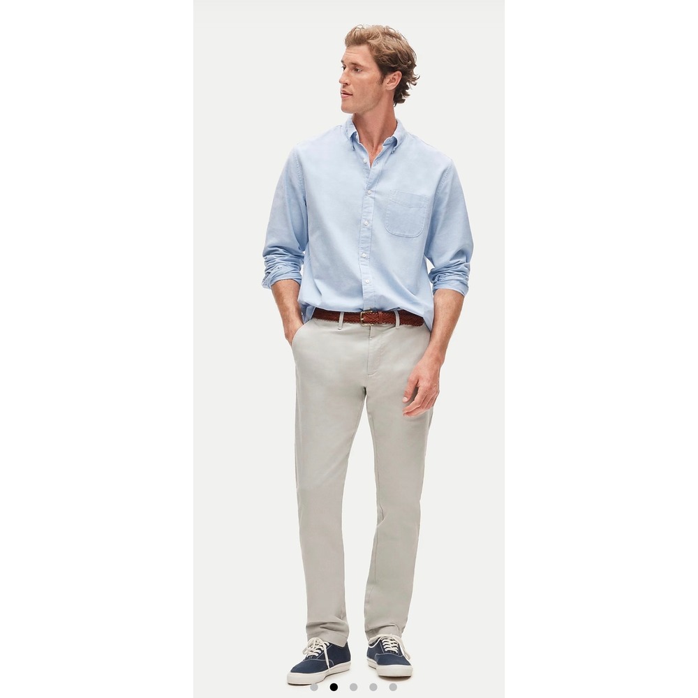 J.CREW 484 Slim-fit Stretch Chino Pants 32x34 Light Grey NEW Cotton Casual AR885